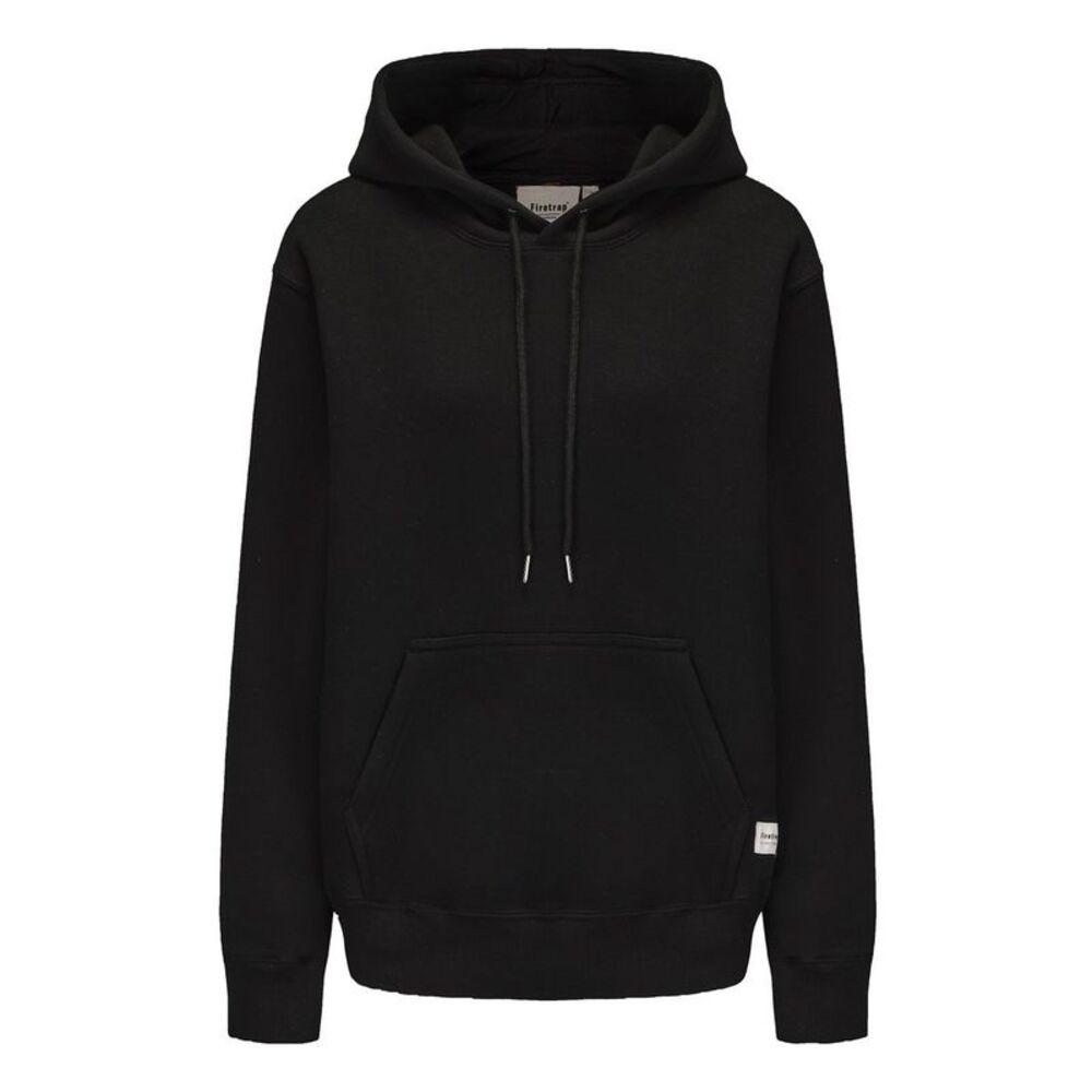 Firetrap Mens  Regular Drawstring Hoodie / Black